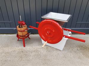 Mosterisæt - 5 liters skraldepresse og 20 liters frugtmølle